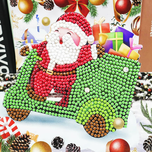 Tarjetas de Felicitación 5D con Pintura de Diamantes - Diseños Navideños y Cumpleaños Infantiles - Image 4