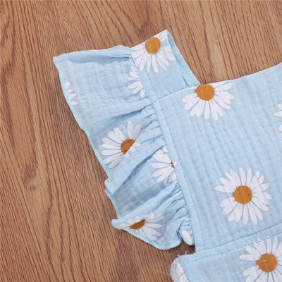 Body Floral Sweet Daisy con Mangas Volantes y Moño - Image 12