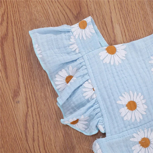Body Floral Sweet Daisy con Mangas Volantes y Moño - Image 12
