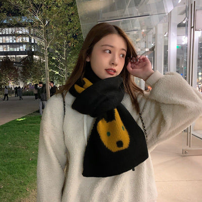 Bufanda Oso Kawaii Japonés para Mujer - Suave, Cálida y Versátil - Image 3