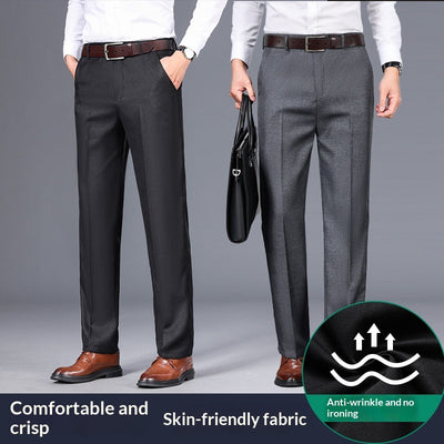 Pantalones de Vestir Rectos para Hombre - Elegancia Casual Otoño Invierno - Image 3