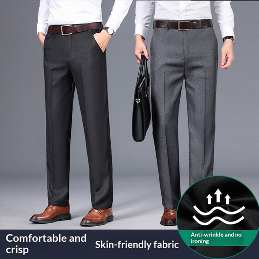 Pantalones de Vestir Rectos para Hombre - Elegancia Casual Otoño Invierno - Image 3