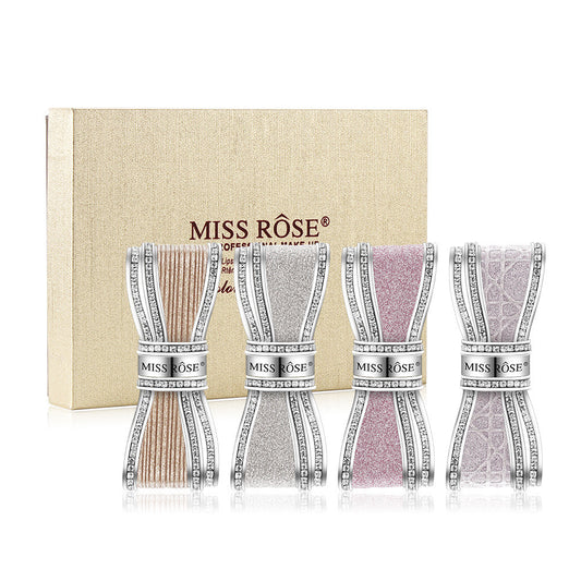 Set de 4 Labiales Bowknot Colores Vibrantes y Dulces
