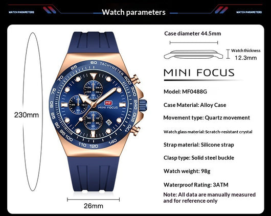 Reloj Deportivo Multifuncional para Hombre - Cuarzo Resistente - Image 9