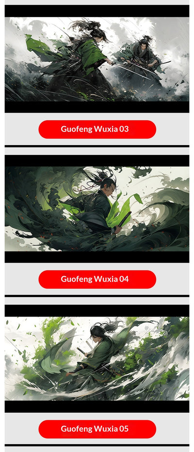 Tapete de Ratón Extragrande Estilo Wuxia Chino - Alfombrilla Gaming Anime para PC - Image 17