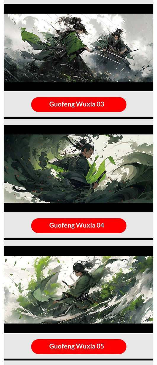 Tapete de Ratón Extragrande Estilo Wuxia Chino - Alfombrilla Gaming Anime para PC - Image 17