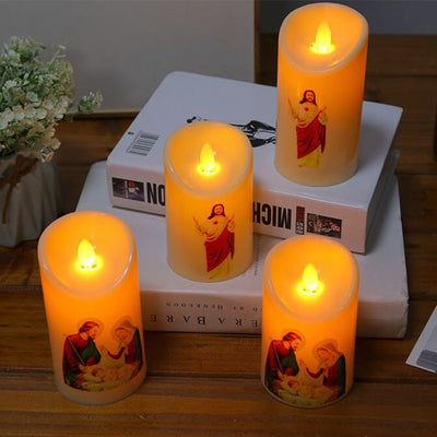 Vela Electrónica Decorativa con Iconos Intercambiables - Image 8