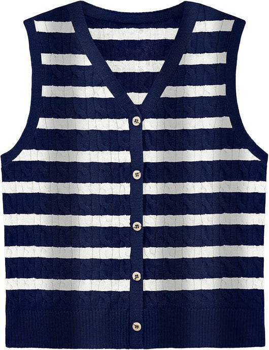 Chaleco Tejido Retorcido para Mujer - Estilo Europeo y Americano - Image 23