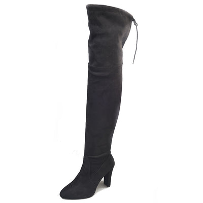 Botas Altas Over The Knee con Tacón Grueso Elástico para Mujer - Image 10