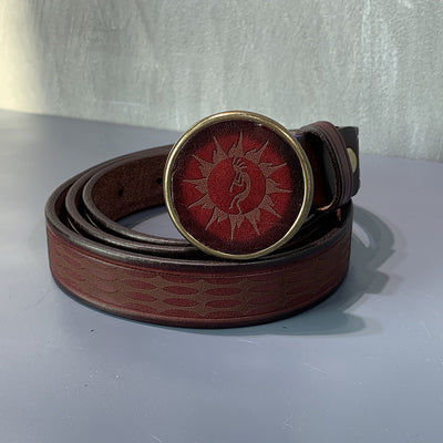 Cinturón de Cuero Vacuno Retro para Hombre - Estilo Casual Auténtico - Image 8