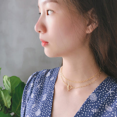 Collar Doble Cadena Corto - Image 18