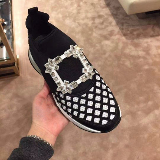 Zapatos Papá con Hebilla Cuadrada y Strass para Mujer - Image 10