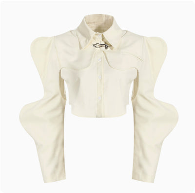Blusa Sin Mangas Corta de Color Sólido - Estilo Moderno y Versátil - Image 8