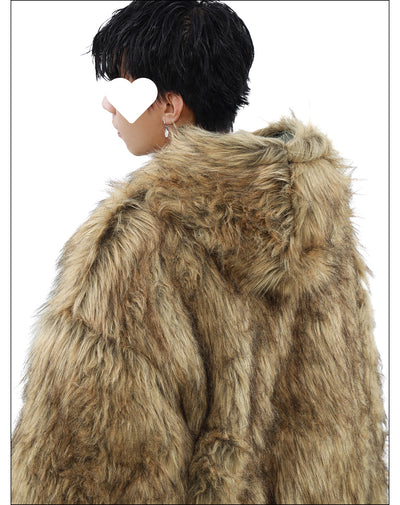 Chaqueta Reversible de Cuero y Piel Forrada en Polar para Hombre - Invierno - Image 14