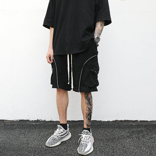 Shorts Terry con Detalles Reflectantes y Cordón - Image 6