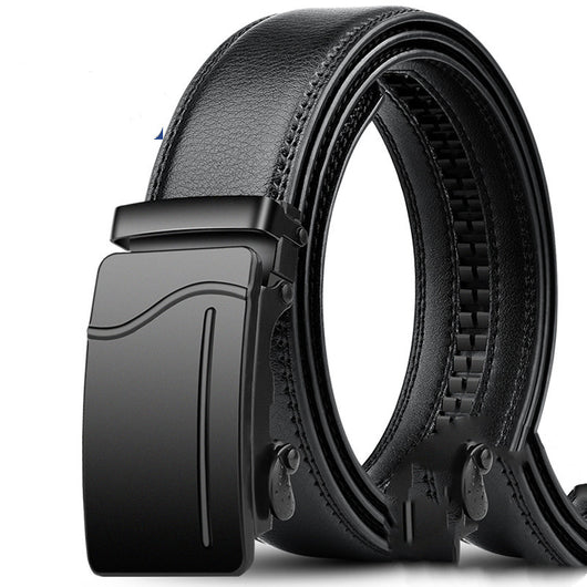 Cinturón de Cuero para Hombre con Hebilla Automática de Cuero Genuino - Image 6