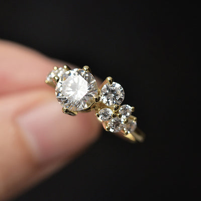 Anillo de Diamante Brillante con Zirconia de Plata para Mujer - Image 14