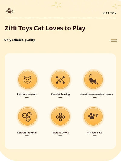 Four sisal ball cat toys with colorful feathers in pink, purple, blue, and teal stripes, for playing and grinding claws. - Image 11