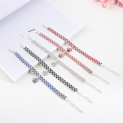 Collar Estirable de Diamante Multicolor para Gatos y Perros