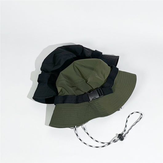 Sombrero Tipo Balde Retro con Protección Solar UV