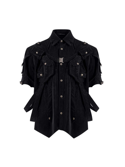 Chaqueta Bandage de Manga Corta para Hombre Dark Pioneer - Image 11