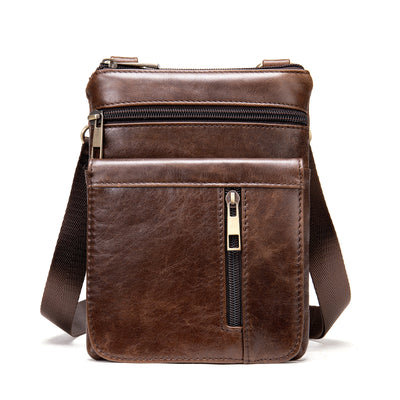 Bolsa Bandolera de Cuero Genuino para Hombre - Estilo Casual - Image 6