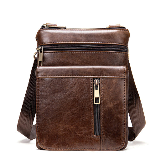 Bolsa Bandolera de Cuero Genuino para Hombre - Estilo Casual - Image 6