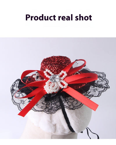 Sombrero de Encaje para Gatos - Accesorios para Sesiones Fotográficas y Disfraces - Image 11