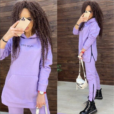 Conjunto Deportivo Casual para Mujer con Capucha de Dos Piezas - Image 16