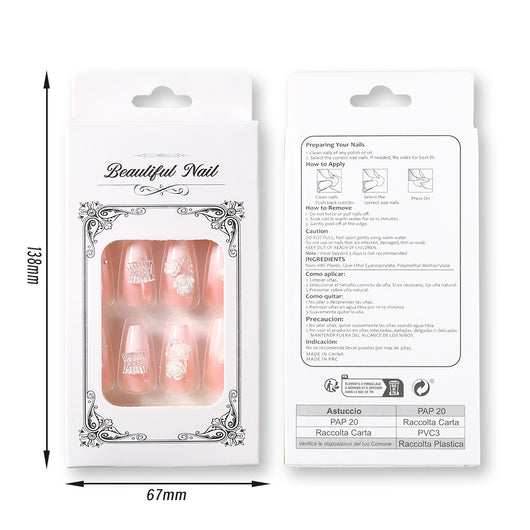 Stickers de Uñas Multicapa Arco Cristal Hielo 3D - Image 7