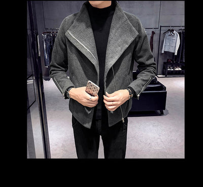Abrigo de Lana Estilo Hong Kong para Hombre - Image 8