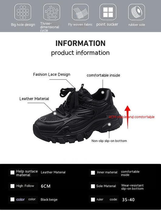Tenis Plataforma Dad Shoes Verano Transpirable Versátil - Image 11