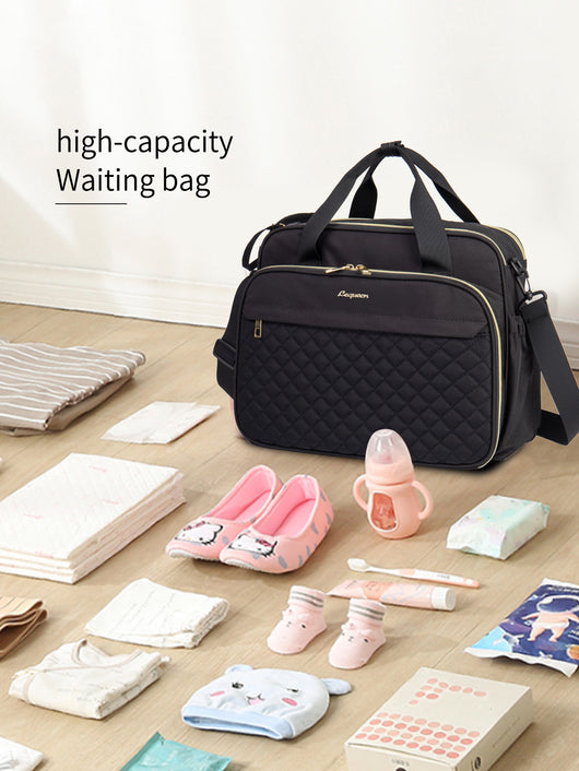 Bolsa Pañalera Crossbody Multifuncional de Gran Capacidad en Tela Oxford - Image 9