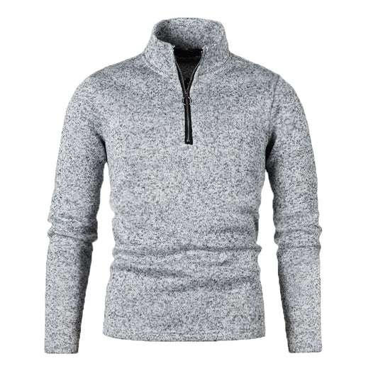 Suéter de Invierno para Hombre con Cierre de Cremallera en Cuello - Image 2