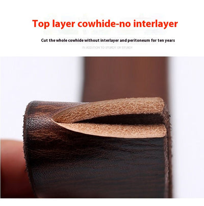 Cinturón de Cuero para Hombre con Hebilla de Pasador - Image 13