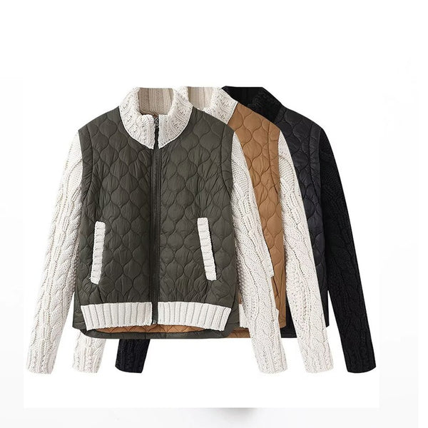 Chaqueta Acolchada de Algodón y Nylon para Mujer - Diseño Primavera
