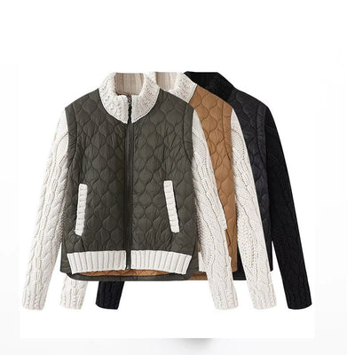 Chaqueta Acolchada de Algodón y Nylon para Mujer - Diseño Primavera