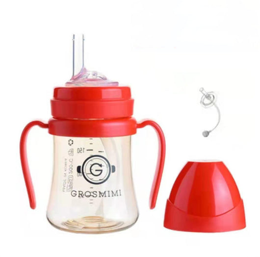 Vaso Infantil Coreano Grosmimi 300ml con Pajita - PPSU Ecológico Antiderrames - Image 24