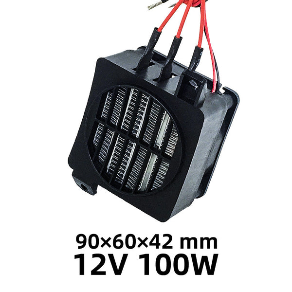 Elemento Calefactor PTC Cerámico 12V-24V con Ventilador y Control de Temperatura