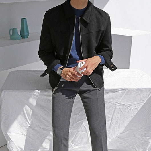 Chaqueta Cargo Suede Oversize con Solapa Corta - Estilo Casual Moderno - Image 7