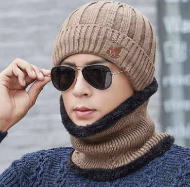 Gorro de Lana Grueso Tejido con Forro Polar para Hombre - Image 19