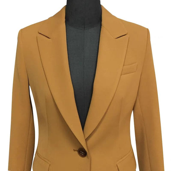 Traje Ejecutivo Tres Piezas en Colores Sólidos para Primavera y Otoño