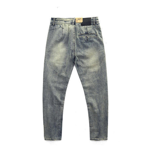 Pantalones Casuales Desgastados Estilo Americano en Tono Arena - Image 12