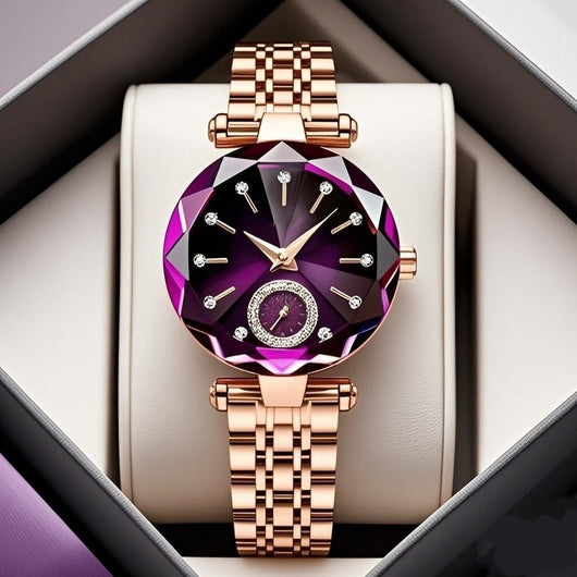 Reloj de Cuarzo Elegante para Mujer con Detalles de Diamante - Image 7