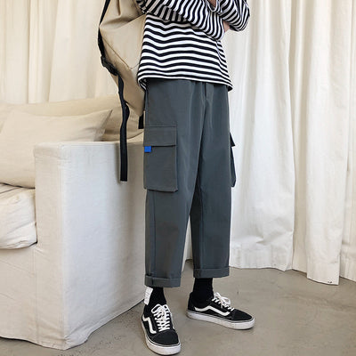 Pantalones Harem Casuales Holgados de Pierna Recta para Hombre - Image 3