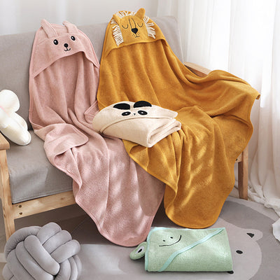 Toalla de Baño Infantil Acolchada con Capucha - Algodón Absorbente Diseño Cartoon - Image 13