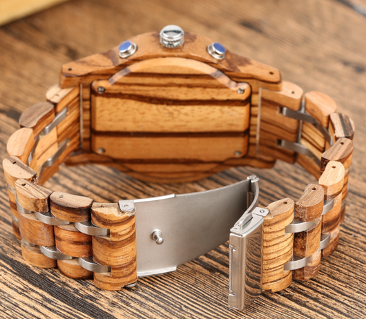 Reloj de Pareja en Madera y Cuarzo - Diseño Elegante Unisex - Image 9