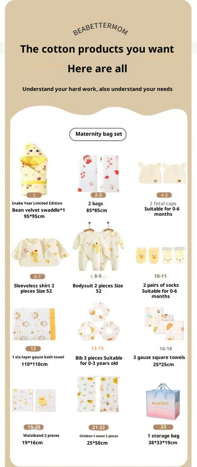 Bolsa de Maternidad con Set Completo de Toalla de Baño y Ropa para Recién Nacido - Image 7