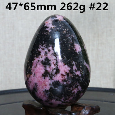 Huevo de Turmalina Negra Natural - Piedra Cristal Ornamental - Image 17