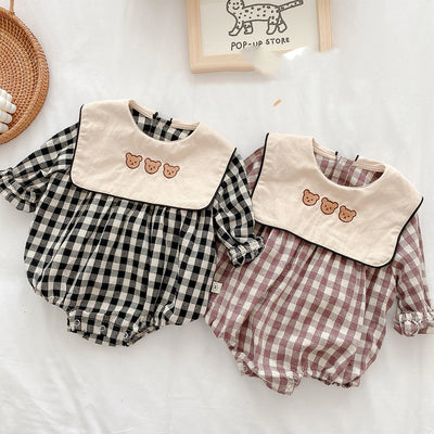 Romper Cuadriculado de Manga Larga Unisex - Image 11